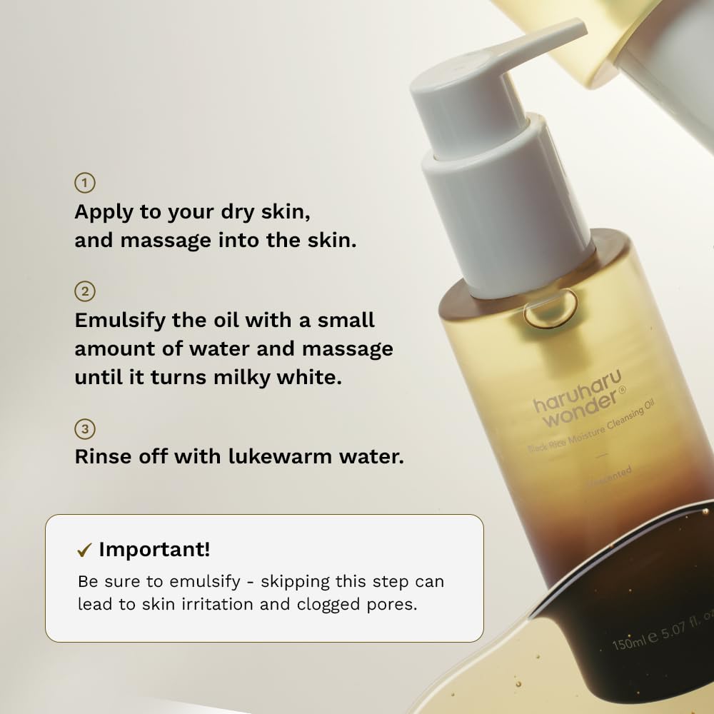 Haruharu Wonder Black Rice Moisture Deep Cleansing Oil 150ml