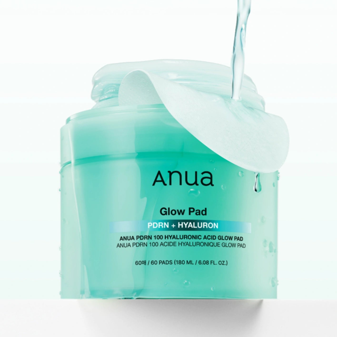 Anua Pdrn 100 Hyaluronic Acid Glow Plumping Korean Face Pad