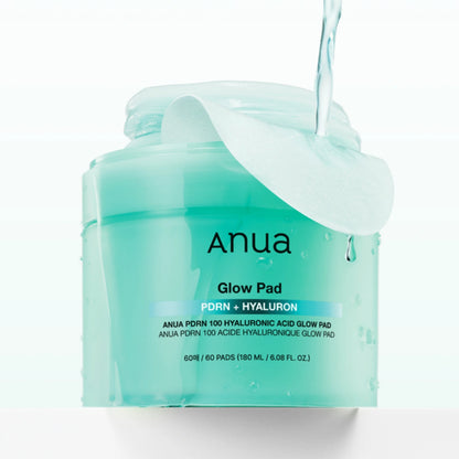 Anua Pdrn 100 Hyaluronic Acid Glow Plumping Korean Face Pad