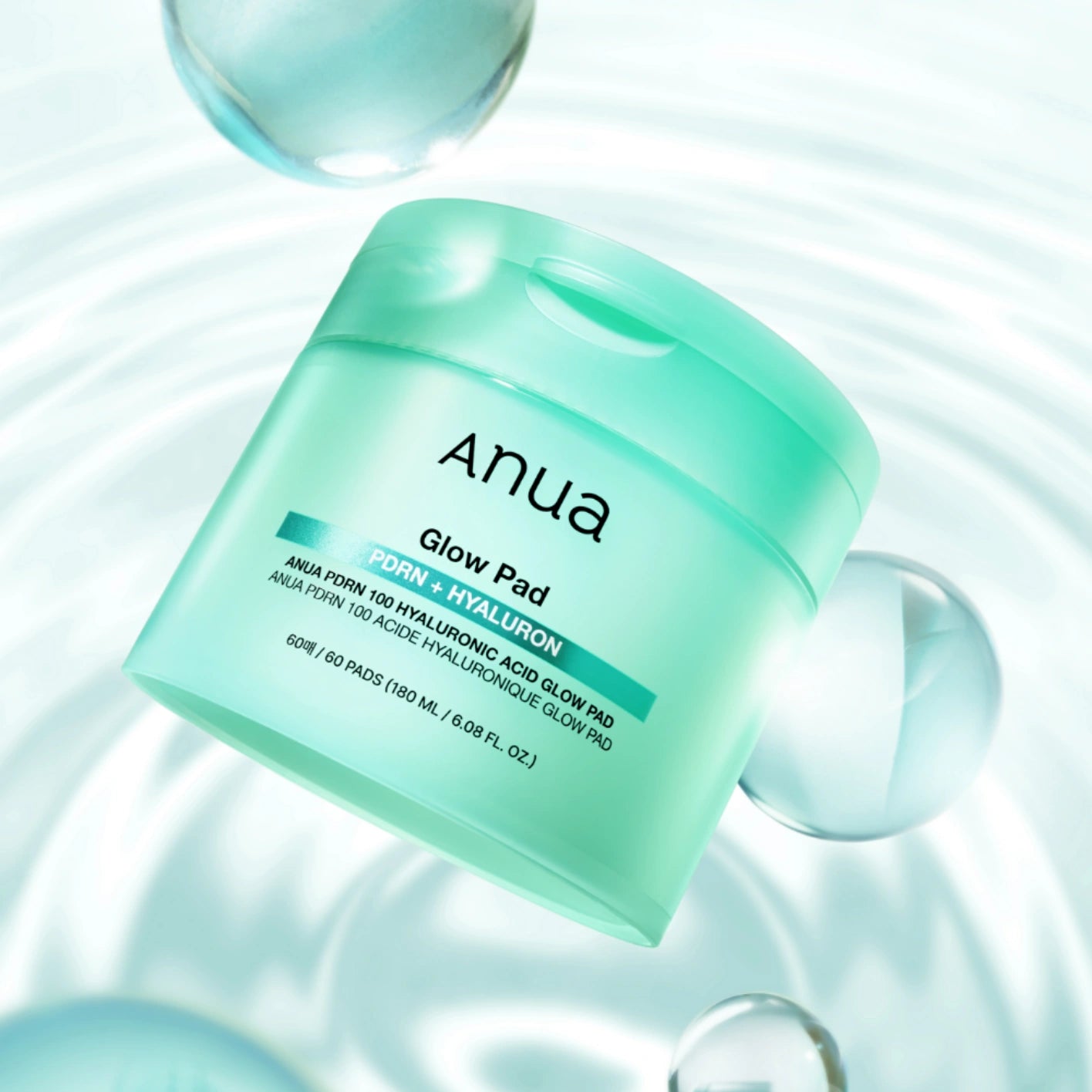 Anua Pdrn 100 Hyaluronic Acid Glow Plumping Korean Face Pad